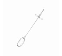 OVAQUIXI Stainless Steel Fruit Vegetable Food Stick Holder Bird Toy with Anti Rust Smooth Surface for Parrots Small Animals Feeding (Small)