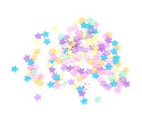 OVAQUIXI Star Clay Slices, 30g Colorful Nail Art Decor | Soft Clay Pieces for DIY Crafts, Vibrant Mix Colors, Fade-resistant Material, Ideal for Nail Decorations, Cup and Phone