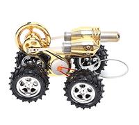 OVAQUIXI Stirling Engine Model Car, Zinc Alloy Educational Physics Kit, 6.2 X 4.5 X 3.7 Inches, with Alcohol Lamp, Science Learning Toy for Students