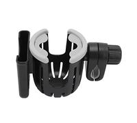 OVAQUIXI Stroller Cup Holder, Multifunctional Design for Walker and Shopping Cart for Busy and Elderly ABS (Black and Gray)