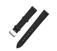 OVAQUIXI Strong PU Leather Pin Buckle Watch Band Strap for Convenient Replacement Tool Universal (14mm black)
