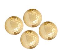OVAQUIXI Sturdy and Long Lasting Double Layer Gold Plating Ball with High Performance for Enthusiasts Lightweight and Portable Golden