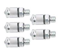 OVAQUIXI Thread Test Coupling Adapter Reliable Sealing Connectors for Pressure Measuring - Suitable for Testing - 5Pcs (Carbon Steel Galvanized 4)