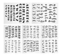 OVAQUIXI TPR Stamp Set with Clear Prints, 8 Pieces Transparent Letter Stamps for DIY Hand Accounting, Suitable for Children, Scrapbooking