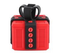 OVAQUIXI Unique and Boring Box with Fun Screws, Multifunctional Storage Solution for Holiday Decorations, Surprise Joker's Delight, Bright Colors for Celebrations (Red Black)