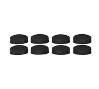 OVAQUIXI Video Doorbell Buttons Replacement with Screws 8pcs Doorbell Button Silicone Responsive Easy Installation Pro Accessories (Black)