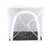 OVAQUIXI Wall Mounted Butterflies Cage, Compact Size 36x22x36cm Transparent Design Polyester Mesh with Strong Adhesive Plate, for Raising Various Butterflies