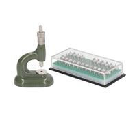 OVAQUIXI Watch Repair Tool Set Aluminum Alloy for Professional Use with 48pcs Dies for Watchmakers Green