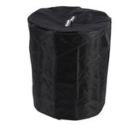 OVAQUIXI Water Resistant Round Fire Pit Table Cover Vent Hole Design Colorful Handle Dust Proof Full Coverage for Outdoor Fireplace, Perfect for Fire Bowls (D33*H30inches)