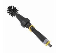 OVAQUIXI Wheel Brush, Water Powered Spinning Car Detailing Brush with Soft Nylon Bristles, No Scratch Cleaning for Tires Rims Grills, Garden Hose Tool for Car Truck Motorcycle Bike