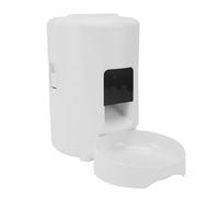 OVAQUIXI WiFi Automatic Pet Feeder, 2L Large Capacity Smart Cat Dog Food Dispenser with Dual Power Supply App Remote Control Timed Feeding, for Home (White)