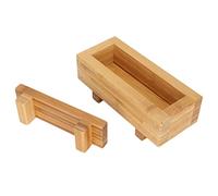 OVAQUIXI Wood Sushi Press Mold, Rectangular Sushi Rice Box for Making Homemade Rolls with Odorless Non Stick Design