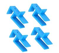 OVAQUIXI Worktop Scribing Tool Kit | 4pcs ABS Panel Clamps + Pencils for Kitchen Worktops & Skirting Boards | 16-18mm Gap Setting