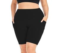 OVARA Cycling Shorts Women High Waisted Ladies Cycle Leggings for Gym Biker Running with Pockets Plus Size Summer Short Leggings Yoga Pants