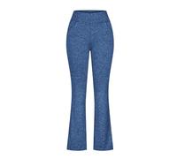 OVARA Flared Leggings Women Elastic Waisted Seamless Wide Leg Leggings with Pockets Ladies Slim Fit Stretch Bootcut Yoga Pants No See Through Plain Sports Workout Running
