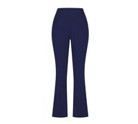 OVARA Flared Leggings Women Elastic Waisted Seamless Wide Leg Leggings with Pockets Ladies Slim Fit Stretch Bootcut Yoga Pants No See Through Plain Sports Workout Running