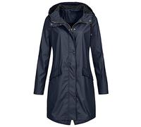 OVARA Long Rain Coats for Women Waterproof Windbreaker Jackets with Hood Breathable Functional Festival Raincoat Fall Winter Ladies Raincoats Ponchos for Cycling Hiking Walking