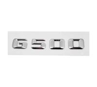OVARIA 3D Letter Car Sticker Modified Tail Trunk Emblem Badge Fit For Mercedes Benz G Class G63 G65 G200 G230 G300 G350 G400 G500 G550(G500-Silver)