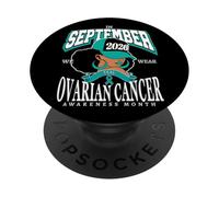 Ovarian Cancer Awareness Month 2026 September We Wear Teal PopSockets Adhesive PopGrip