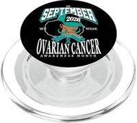 Ovarian Cancer Awareness Month 2026 September We Wear Teal PopSockets PopGrip for MagSafe