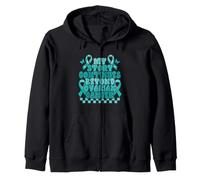 Ovarian Cancer Awareness Products Ovarian Cancer Zip Hoodie