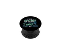 Ovarian Cancer Awareness Ribbon Fighter Motivation Chemo PopSockets Adhesive PopGrip