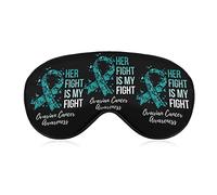 Ovarian Cancer Awareness Sleep Masks Eye Cover Blackout with Adjustable Elastic Strap Night Blindfold for Women Men Yoga Travel Nap
