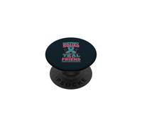 Ovarian Cancer Friend Support Teal Ribbon PopSockets Adhesive PopGrip