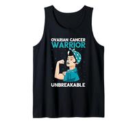 Ovarian Cancer Warrior Unbreakable Strength Design Tank Top