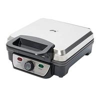 Ovation 1100W Non Stick Stainless Steel 4 Slice Belgian Waffle Maker with Adjustable Temperature Control