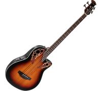 Ovation CEB44-1N-G Celebrity Elite CEB44 Mid Cutaway E-Acoustic Bass 4-String Solid Spruce Top Mid-Depth Lyrachord Body New England Burst