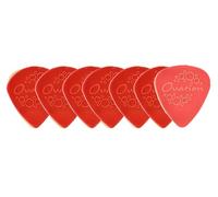 OVATION Diamond Picks Sharp-tipped nylon picks - Super Grip - Pointed - Set of 7 (6+1 Standard Nylon picks free) - 0.73 mm - Blood red - Dark red