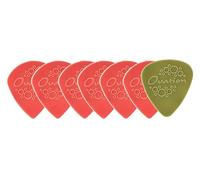 OVATION Diamond Picks Nylon Sharp Tip Picks - Super Grip - Sharp tip - Set of 7 (6+1 free Nylon Standard picks) - 0.60 mm - coral red - red - Made in the Czech Republic
