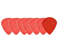 OVATION Diamond Picks Nylon Standard 351 Picks - Super Grip - Rounded tip - Set of 7 (6+1 Sharp Tip pieces free) - 0.60 mm - coral red - red - Made in the Czech Republic