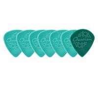 Ovation Diamond Picks Nylon Standard 351 Plectrums, Super Grip, Round Tip, Set of 7 (6 + 1 Sharp Tip Free), 0.88 mm, Turquoise Green, Made in Czech Republic