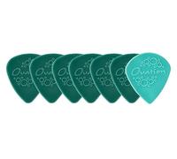 Ovation Diamond Picks Nylon Standard 351 Picks - Super Grip - Round Tip - Set of 7 (6+1 Sharp Tip free) - 1.00 mm - teal green - Made in Czech Republic