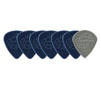 OVATION Diamond Picks Nylon Standard 351 Picks - Super Grip - Rounded Tip - Set of 7 (6+1 Sharp Tip pieces free) - 1.14 mm - sky gray - gray - Made in the Czech Republic