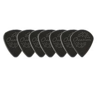OVATION Diamond Picks Nylon Standard 351 Picks - Super Grip - Rounded tip - Set of 7 (6+1 free Sharp Tip pieces) - 1.60 mm - onyx black - black - Made in the Czech Republic