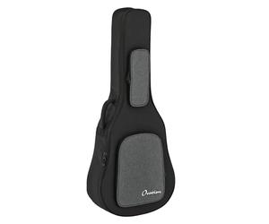 OVATION Guitars Guitar Soft Case - Fits Deep Contour/Mid-Depth/Super Shallow Models - 20mm Soft Grip Padding Lint Free - Backpack Straps - Black/Charcoal