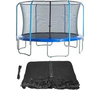 OvbnMNx HHLL trampoline spare parts Trampoline Replacement Safety Net For 10ft,12ft,14ft Outdoor Trampoline Enclosure Net Trampoline Enclosure Outdoor (Size : 12FT 3.66M 8pole)