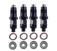 OVBNMO 4pcs Diesel Fuel Injectors Nozzles 8 Ring Replace Kit Compatible for Mitsubishi Delica Spacegear Pajero 4M40 4M40T 2.8L ME201844 9430610435 Automotive Replacement Fuel Injectors Set Of 4