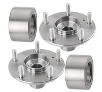OVBNMO Front Wheel Bearings & Wheel Hubs Compatible For Honda Civic DX EX LX HF Hybrid 1.8L 1.5L Front Wheel Hub Assembly wheel Hub Assembly Front wheel Bearing Front