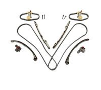 OVBNMO Timing Chain Kit And Water Pump Compatible for Jaguar XKR 2000-2009 OEM:AJ82293 AJ82289 AJ82290 C2A1497 C2A1456 C2A1511 C2A1512(Timing kit without water pump)