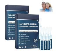 Oveallgo NanoLipo HardX Performance Ampoules, Advanced Men's Drops, Men's Performance Drops, Show Charm, Restores Energy and Vitality (2box)