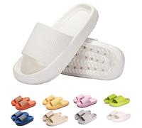 Oveallgo Qloudstep The Original Cloud Shoe, Cloud Walk Running Like On Clouds. Cozyslides Cosy Slides Slippers, White, 8/8.5 UK