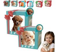 Oveallgo Wuffy Robot Dog，2026 New Wuffy Robot Puppy, Robots Dogs That Act Like Real Dogs, Cam Walk, Barking & Tail-Wagging Interactive Pet Suitable for Children & Adults (A+B)