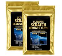 Ovelle 12Pcs Car Cloth Scratch Remover, Car Cleaning Cloth for Scratches,Quick Paint Restoration, Reusable Scratch Remover, Suitable for Various Car Scratches，12 PCS