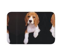 Ovely Pet Dog Beagle Crystal Velvet Lock Edge Floor Mat 40x60, Effectively Anti Slip And Not Damaging The Floor