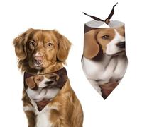 Ovely Pet Dog Beagle Dog Bandanas Adjustable Puppy Bandana Breed Bib Handkerchief Washable Triangle Pet Scarf Cat Dogs Kerchief Triangle Bibs Scarf for Small Medium Large Dogs