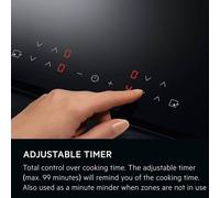 Oven AEG 5000 IKX64301CB 59 cm Electric Induction Hob - Black
